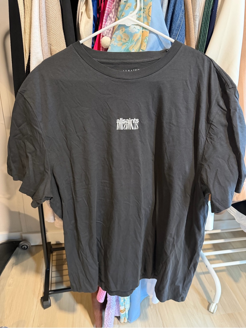 AllSaints Men’s Black Logo T-Shirt NWT
